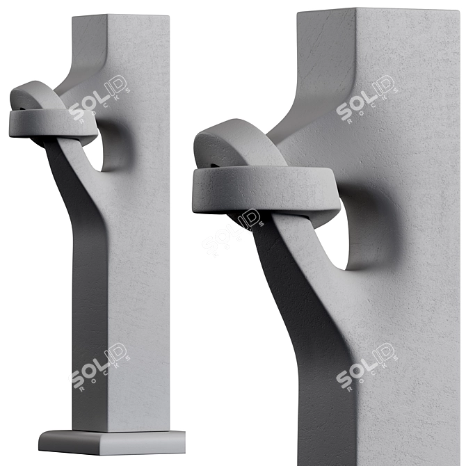 Dual-Material Sculpture Design 3D model image 2