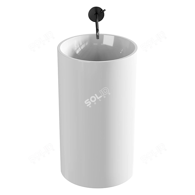 Cosmos Mirasoft Washbasin 3D model image 2