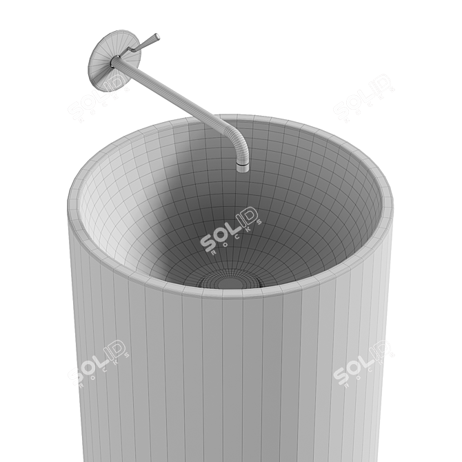 Cosmos Mirasoft Washbasin 3D model image 4