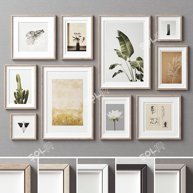 Variety Frames Collection - 10 Sizes 3D model image 13