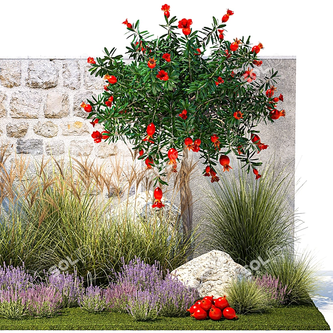 Botanical Oasis Collection: Decorative Plants & Trees 3D model image 6