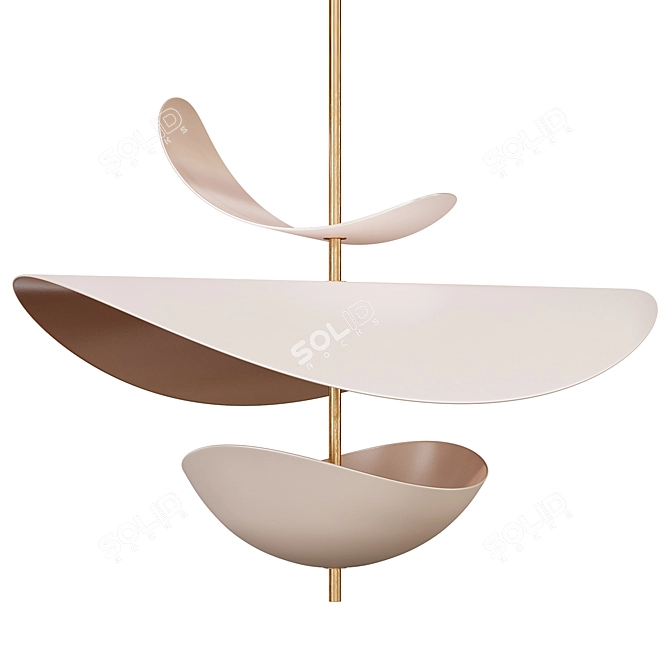 Sleek Antigone Pendant Lamp 3D model image 2