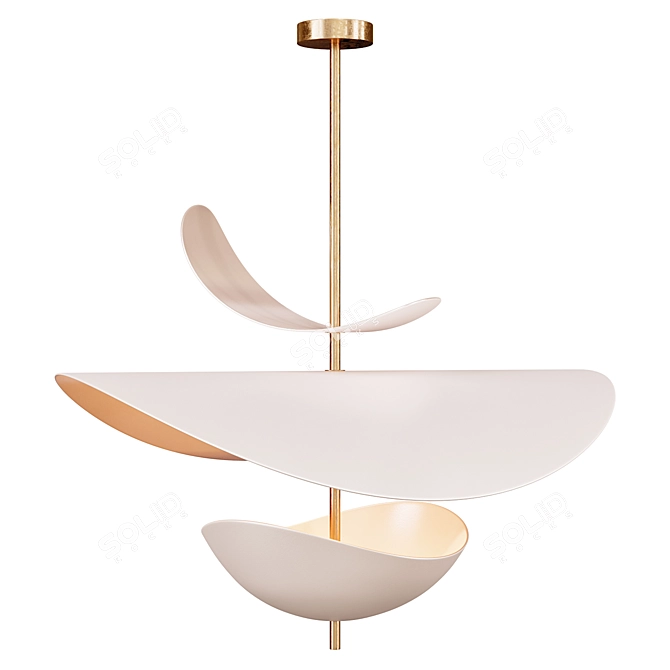 Sleek Antigone Pendant Lamp 3D model image 3