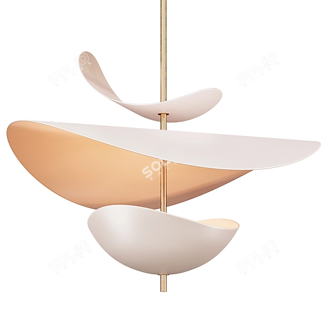 Sleek Antigone Pendant Lamp 3D model image 6