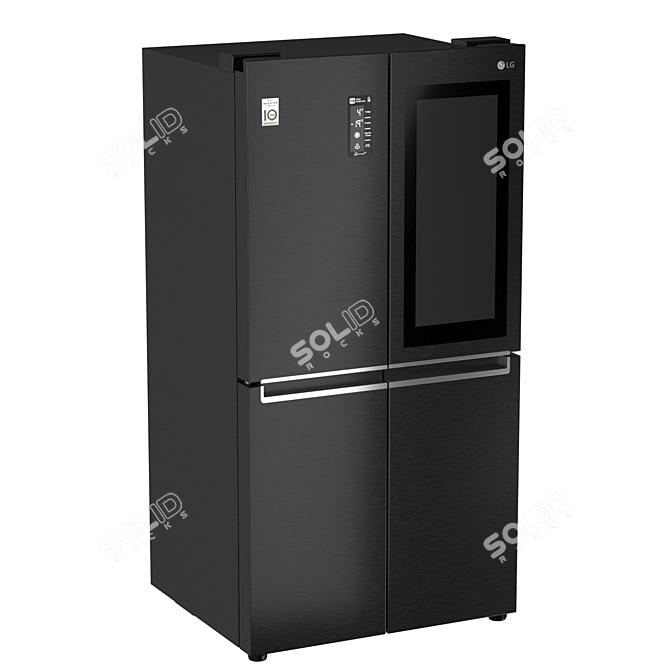 LG Refrigerator Set Trio 3D model image 2