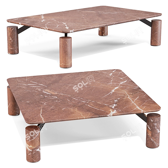 Bonaldo Magic Marble Coffee Table 3D model image 1