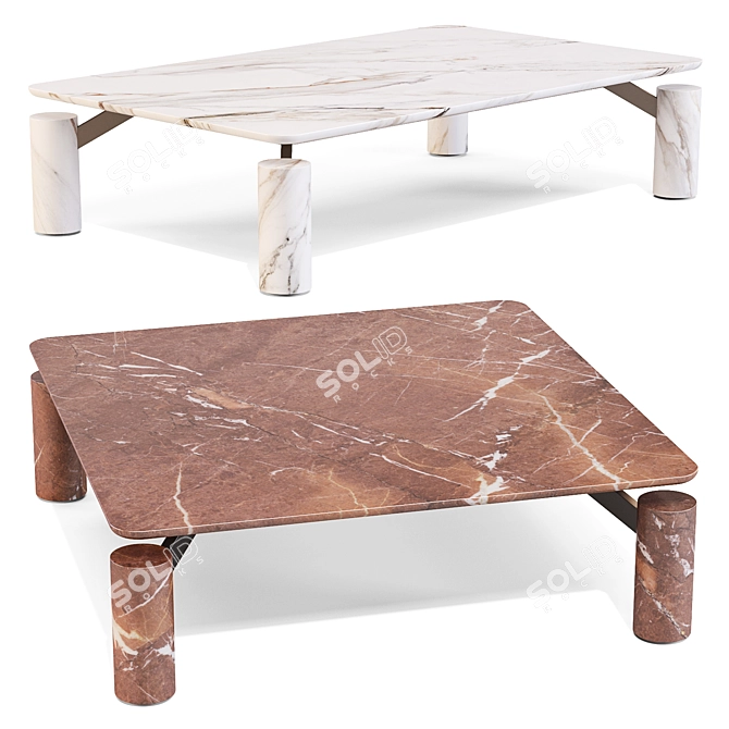 Bonaldo Magic Marble Coffee Table 3D model image 2