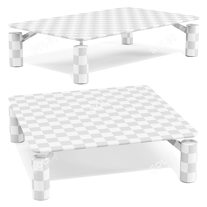 Bonaldo Magic Marble Coffee Table 3D model image 4