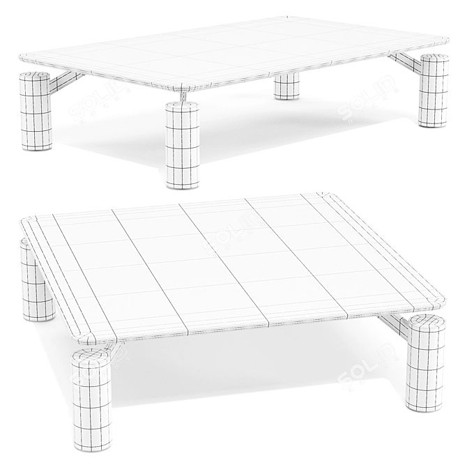 Bonaldo Magic Marble Coffee Table 3D model image 5