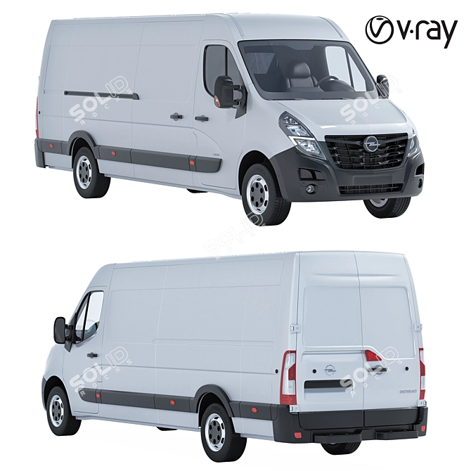 Commercial Van 3D Model Archive 3D model image 1