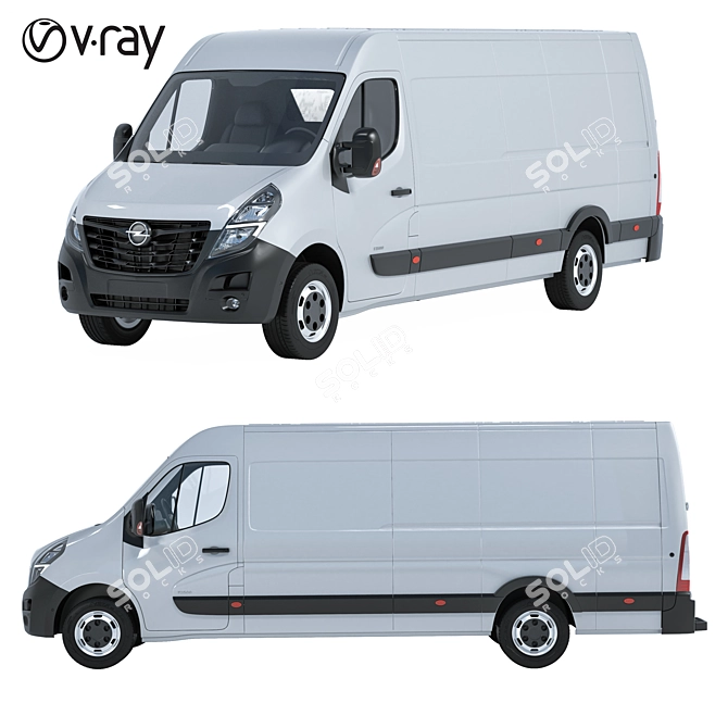 Commercial Van 3D Model Archive 3D model image 2