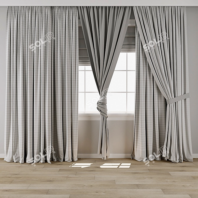 Curtain 852 3D Model Package 3D model image 3