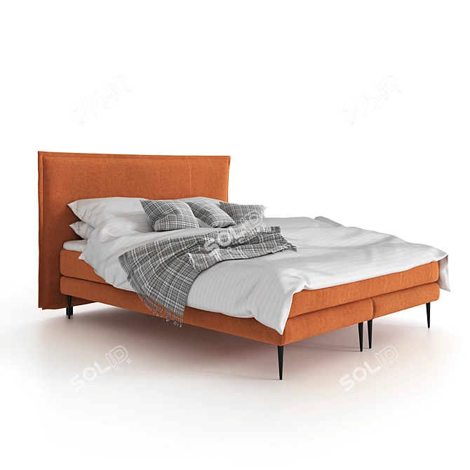 Scandic Style Felix Deluxe Bed 3D model image 4