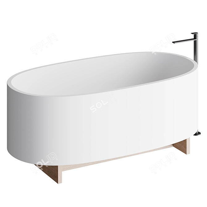 Modern Ex.t BEAM Bathtub 3D model image 1