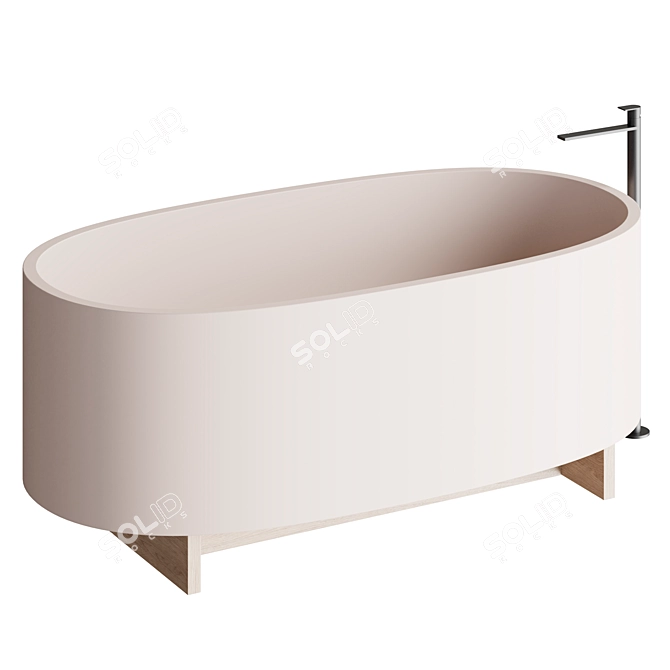 Modern Ex.t BEAM Bathtub 3D model image 3