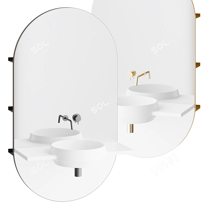 Ex.t ARCO | Sink Vanity Set 3D model image 1