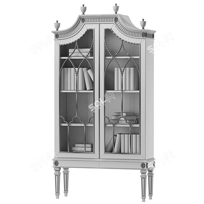 Ebanista Saville Display Cabinet 3D model image 2