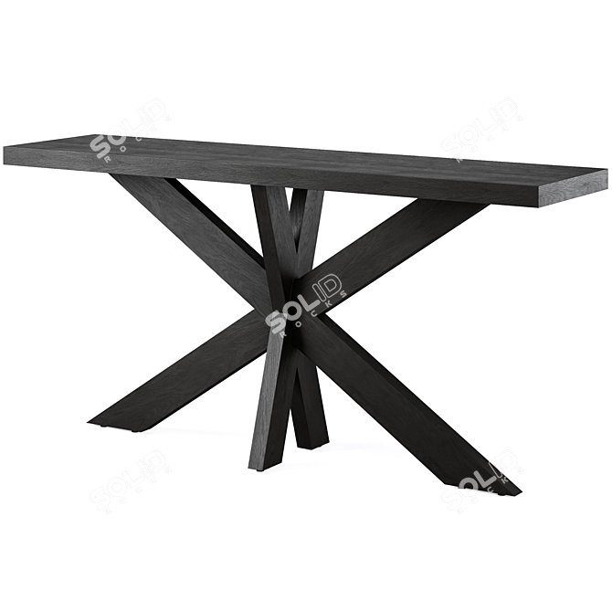 Sleek 160cm Johnathon Console Table 3D model image 1