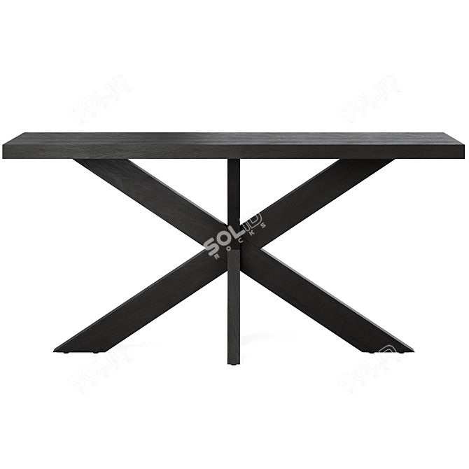 Sleek 160cm Johnathon Console Table 3D model image 2