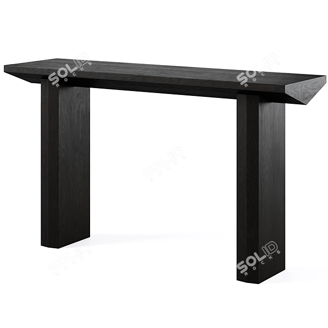 Sleek Carly Console Table 3D model image 2