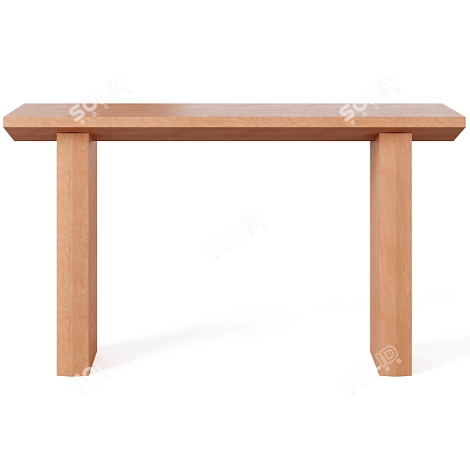 Sleek Carly Console Table 3D model image 3