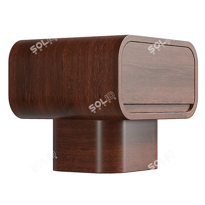 Modern UV Unwrapped Nightstand Table 3D model image 5