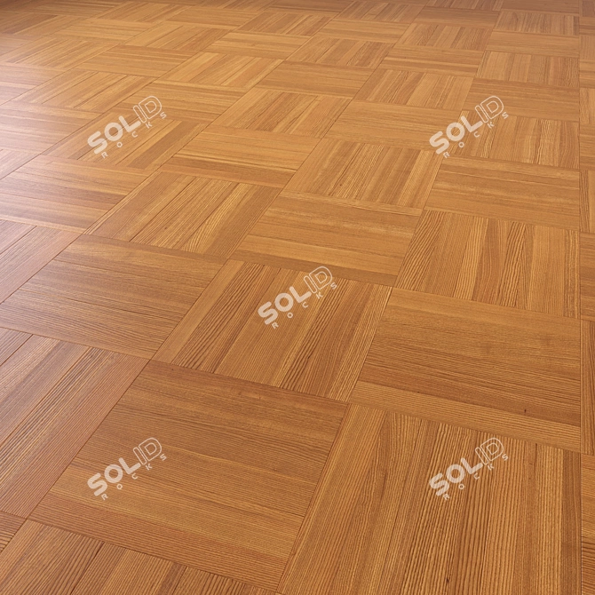 Versatile 3D Wood Flooring Model 3D model image 5