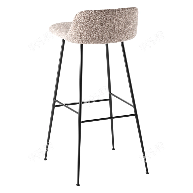 Contemporary &Tradition Bar Stool Set 3D model image 6