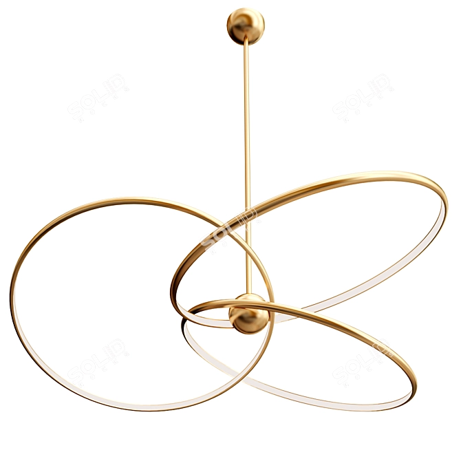 Modern Alula Pendant Light Fixture 3D model image 1