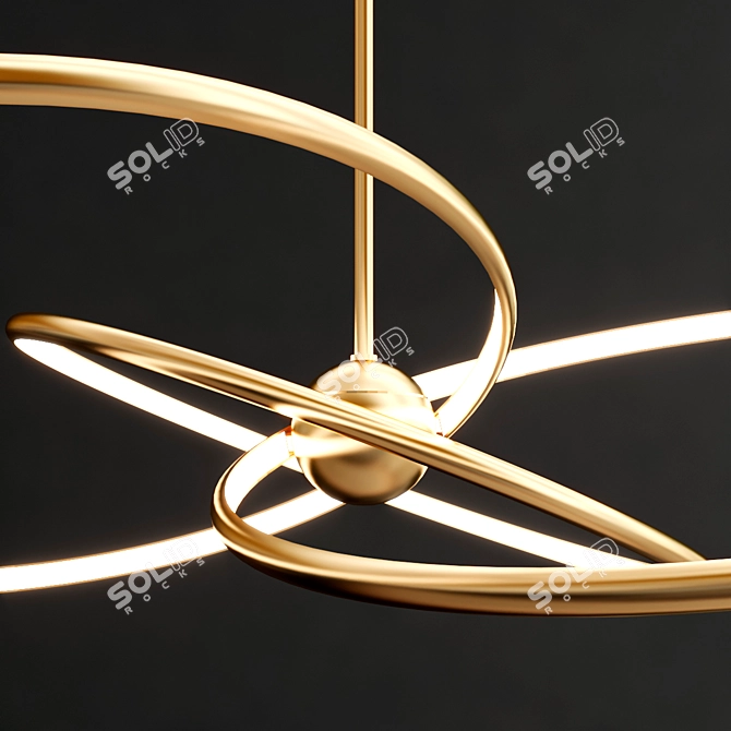 Modern Alula Pendant Light Fixture 3D model image 2
