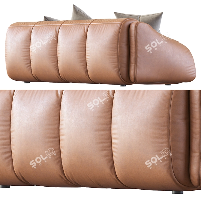 Modern London Style Sofa Bed 3D model image 5