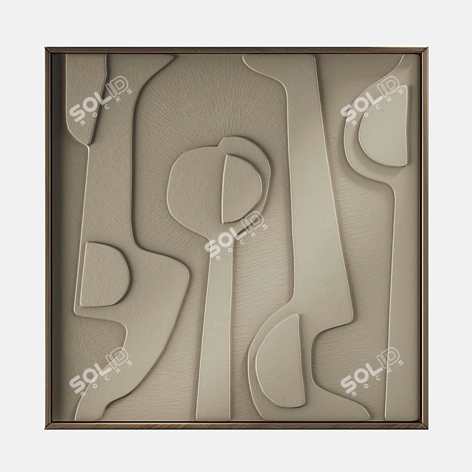 Concrete Wall Panel Deco Element 3D model image 6