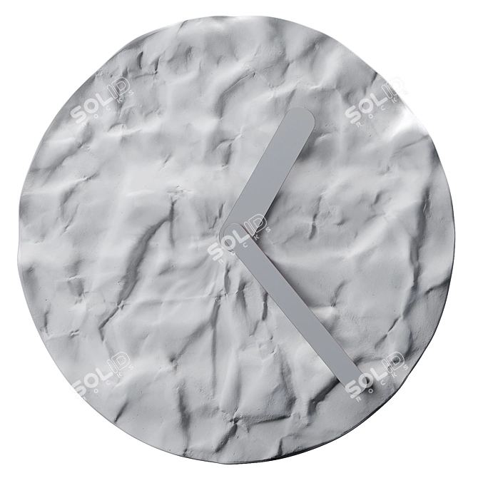 Haoshi Crinkle Paper Clock 3D model image 1