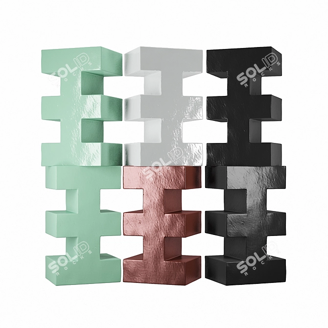 Mutina Brac 3D Modular Tiles 3D model image 2