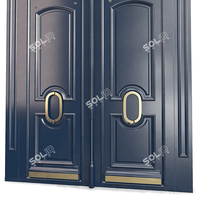 Classic Tempera Door 3D Model 3D model image 3