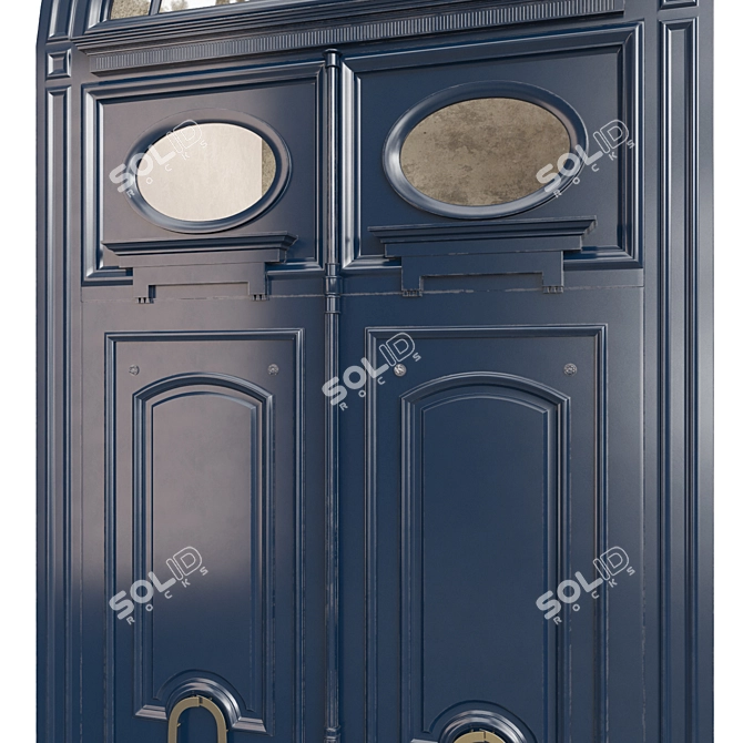 Classic Tempera Door 3D Model 3D model image 4