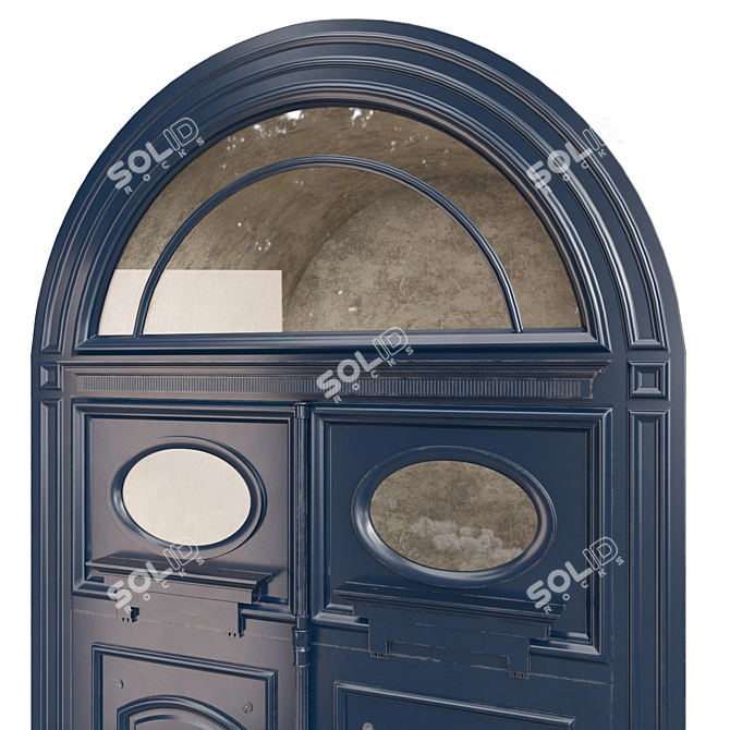 Classic Tempera Door 3D Model 3D model image 5