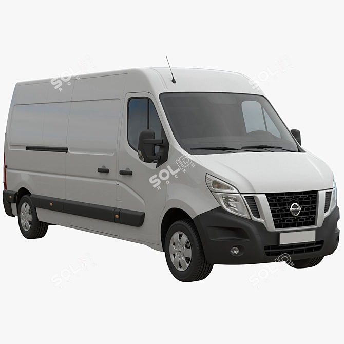 Nissan NV400 Medium Roof Van 3D model image 1