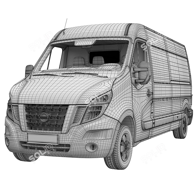 Nissan NV400 Medium Roof Van 3D model image 6