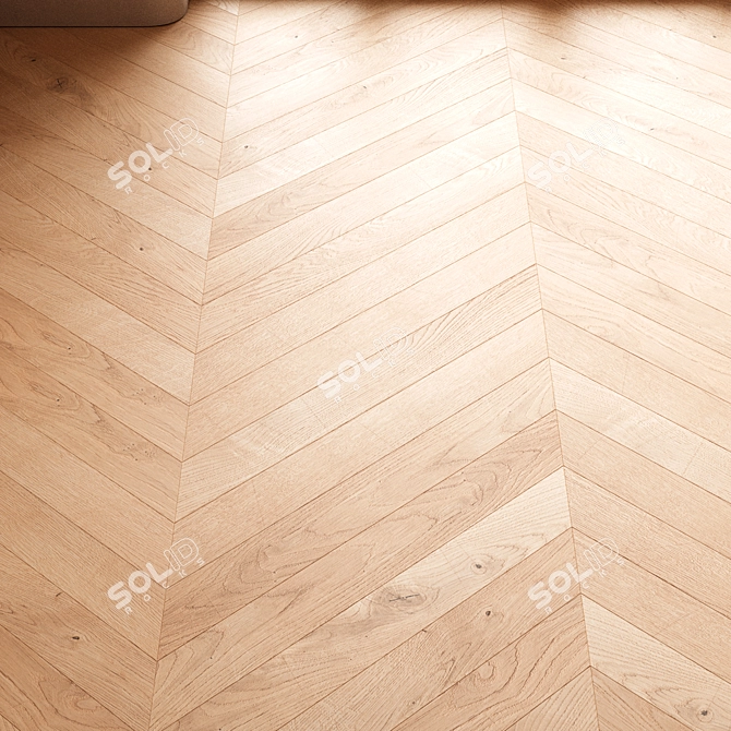 CoronaMultiMap Oak Parquet Flooring 3D model image 4