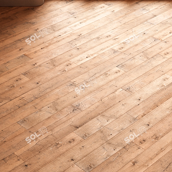 CoronaMultiMap Oak Parquet Flooring 3D model image 2