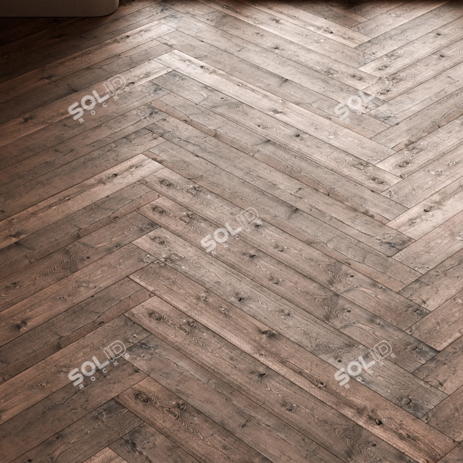 CoronaMultiMap Oak Parquet Flooring 3D model image 3