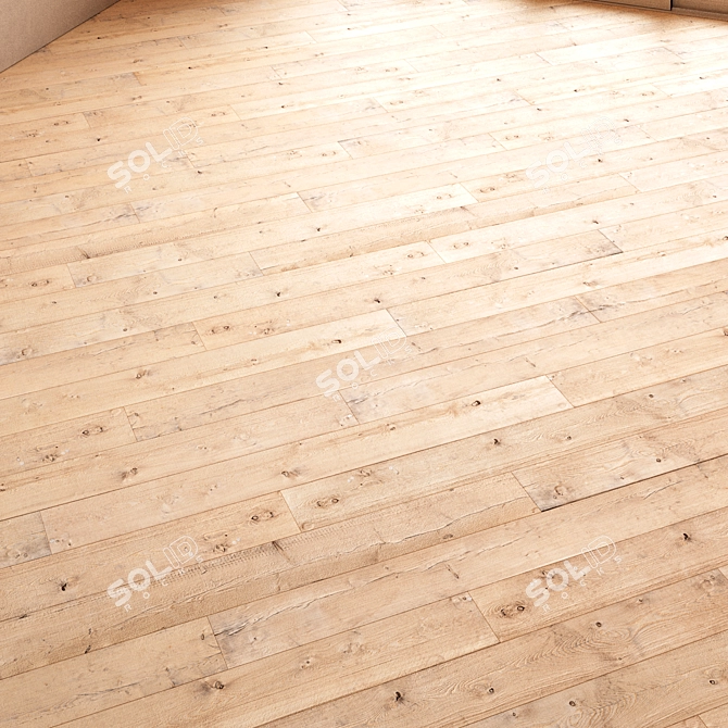 CoronaMultiMap Oak Parquet Flooring 3D model image 7