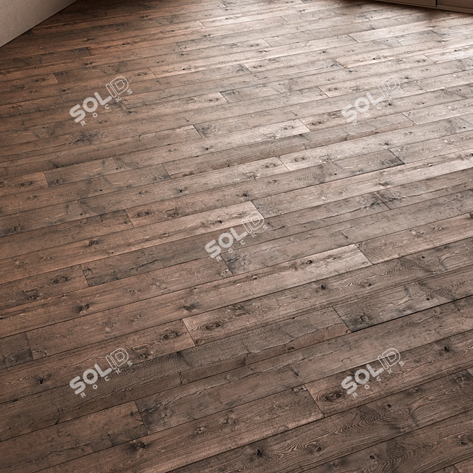 CoronaMultiMap Oak Parquet Flooring 3D model image 8