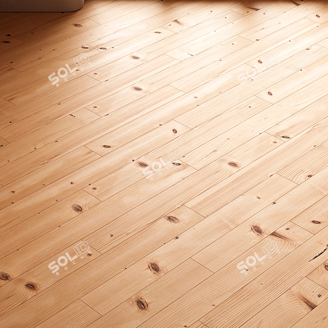 CoronaMultiMap Oak Parquet Flooring 3D model image 2