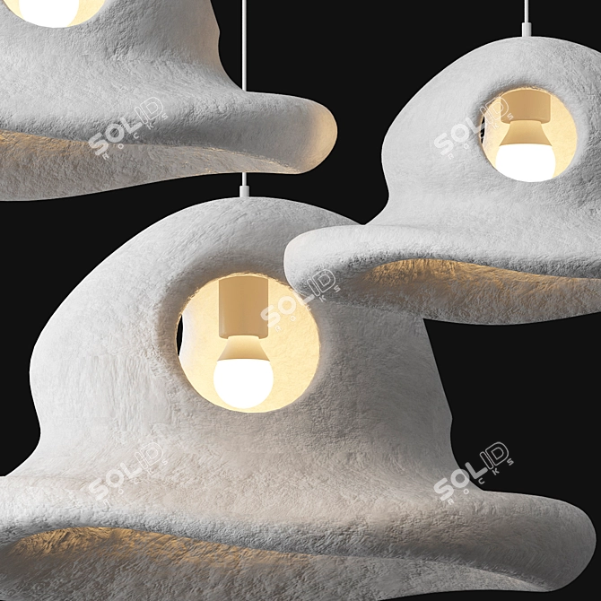 Minimalist Hat Pendant Light 3D model image 2