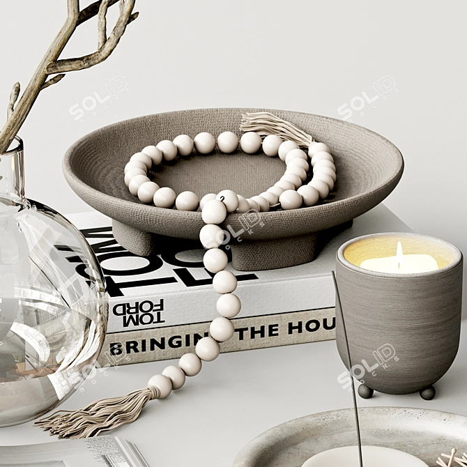 Elegant Decorative Set62 for 3D 3D model image 2