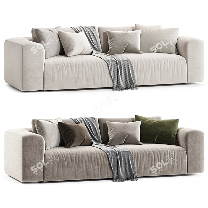 Modern Fenton Sofa Set Furniture 3D model image 3