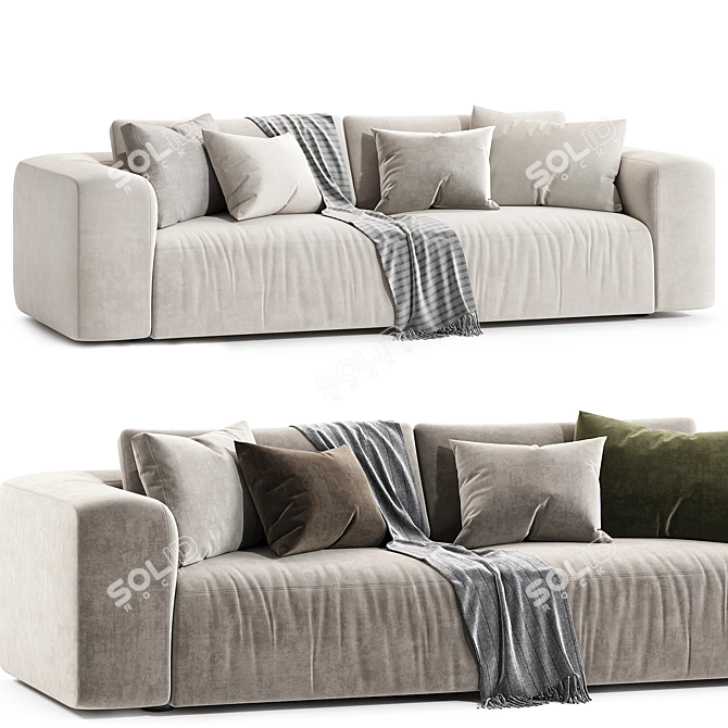 Modern Fenton Sofa Set Furniture 3D model image 4