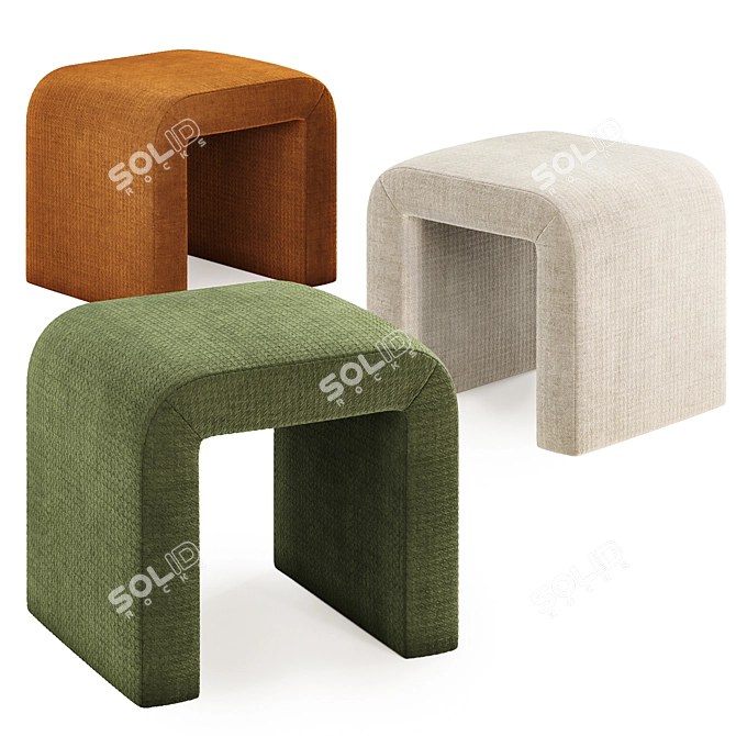 Translated Description: Sophia Deluxe Curved Upholstered Ottoman Bench available in a set of 3 different colors.


Sophia Curved Ottoman Bench Collection 3D model image 3